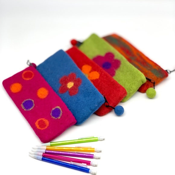 Felt Wool Pencil Cases - Picture 3 of 6
